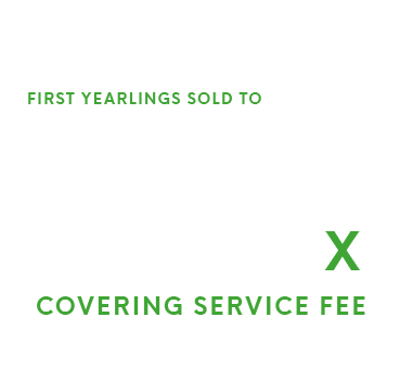 covering service fee,First yearlings sold to,X,10.